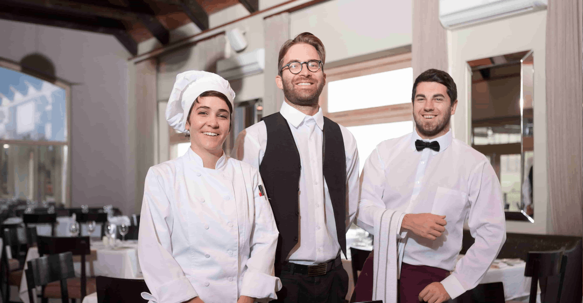 Camareros de un restaurante