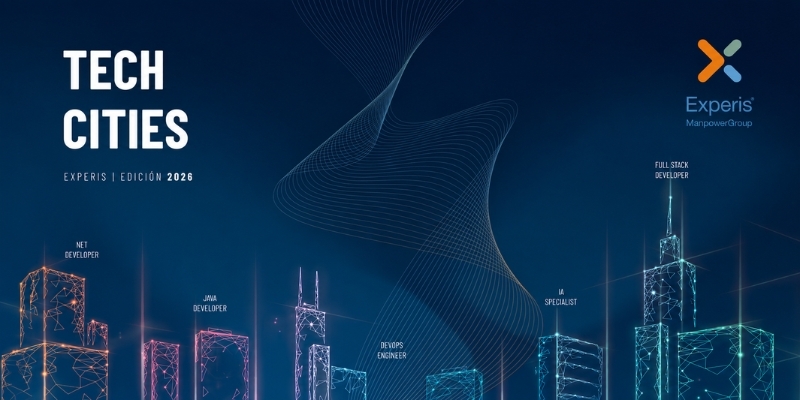 Ilustración de una ciudad digital