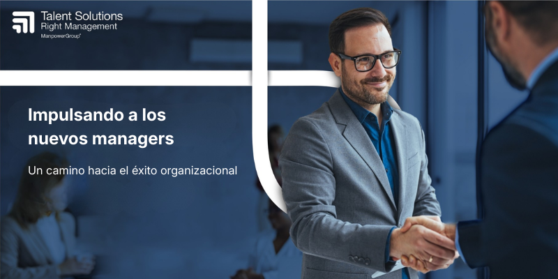 Profesionales impulsando el desarrollo de nuevos managers hacia el éxito
