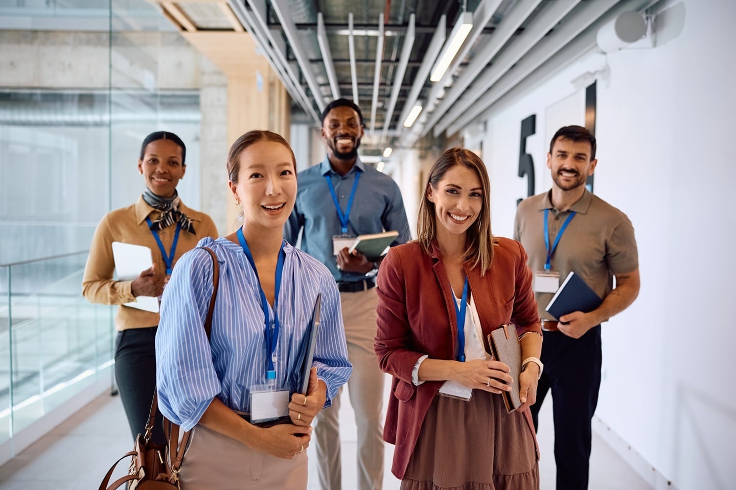 Equipo de trabajo de una oficina