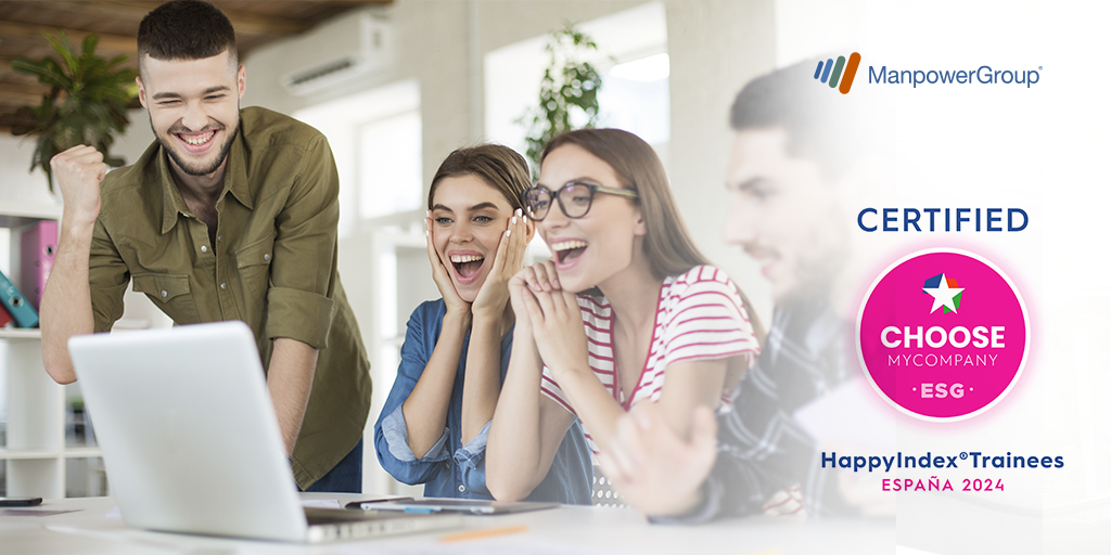 ManpowerGroup es reconocida como una de las mejores empresas en España para realizar prácticas